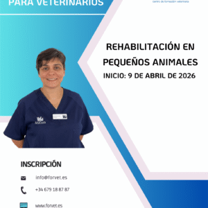 Rehabilitación en pequeños animales (Vet.). Comienzo 9- abril- 2026.