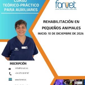 Curso de Rehabilitación en pequeños animales (Aux.) Comienzo 10 de diciembre de 2026